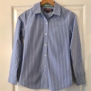Vineyard Vines Blue Stripe Button Dress Shirt 2